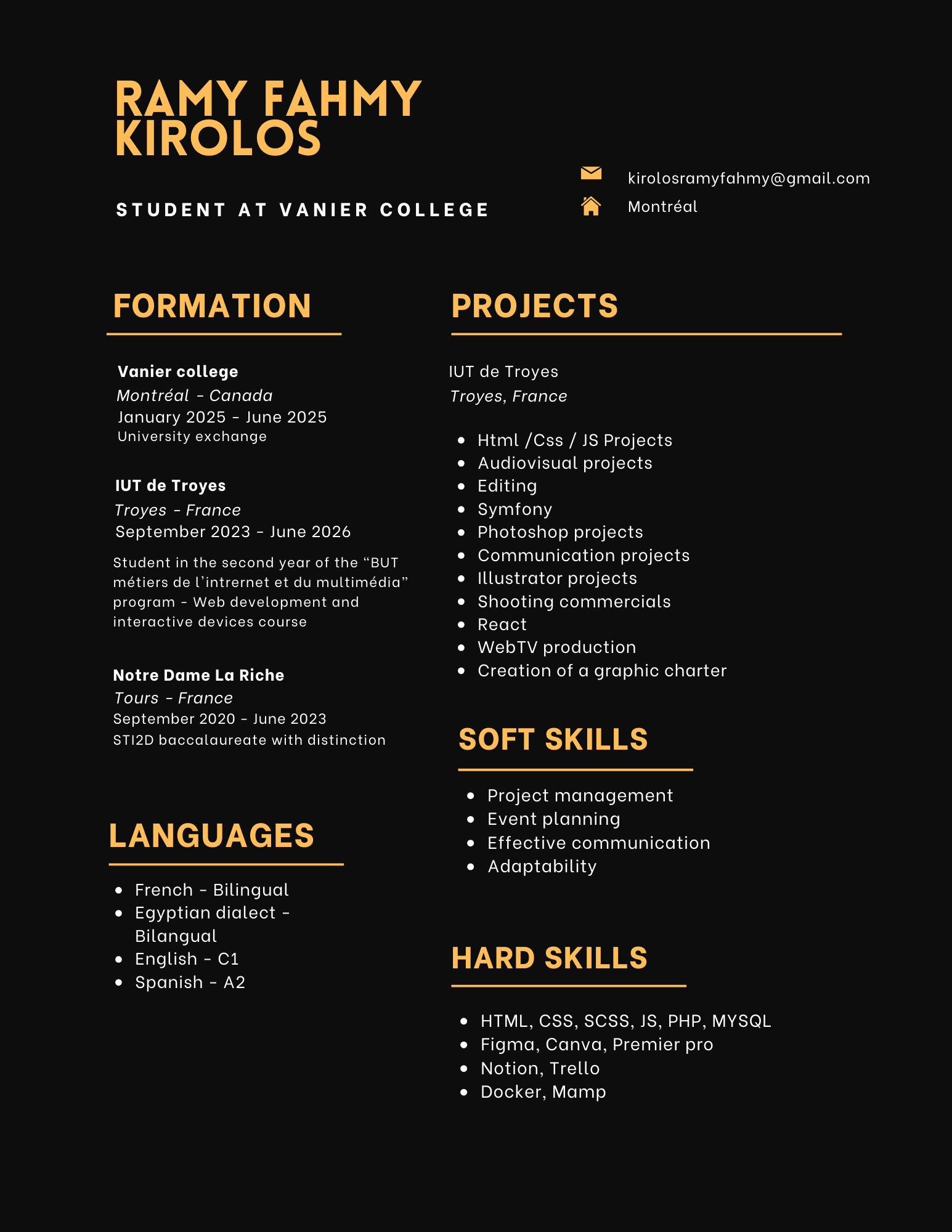 Mon CV